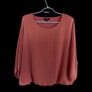 Alfani - Ladies P/XL - Balloon Sleeve gathered top - blush pink